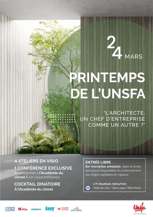 PRINTEMPS DE L'UNSFA :  L’Architecte, un chef d’entreprise comme un autre ?