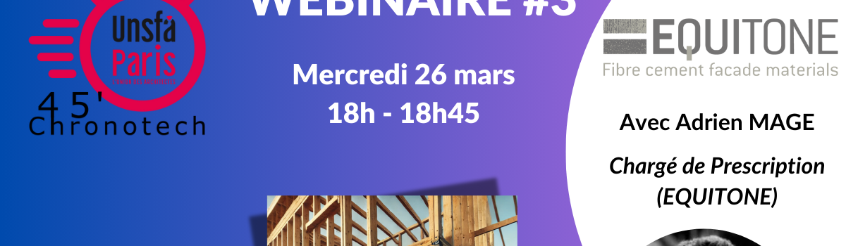45′ Chronotech – Personnaliser son architecture sur COB avec les panneaux fibres-ciment EQUITONE